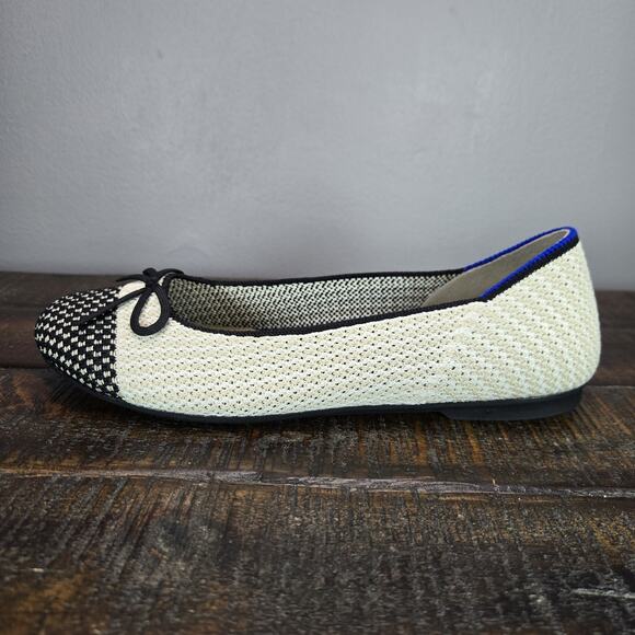 NEW Rothys The Ballet Flat Bow Womens 6.5 Flats Slip On Ballet Shoes Brown - Picture 7 of 11